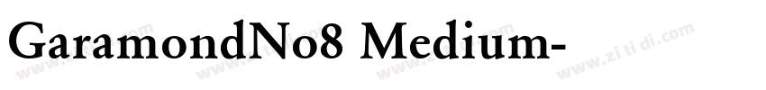 GaramondNo8 Medium字体转换